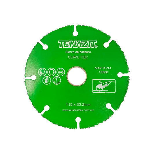 Sierra de carburo 4 1/2" para madera Tenazit 162