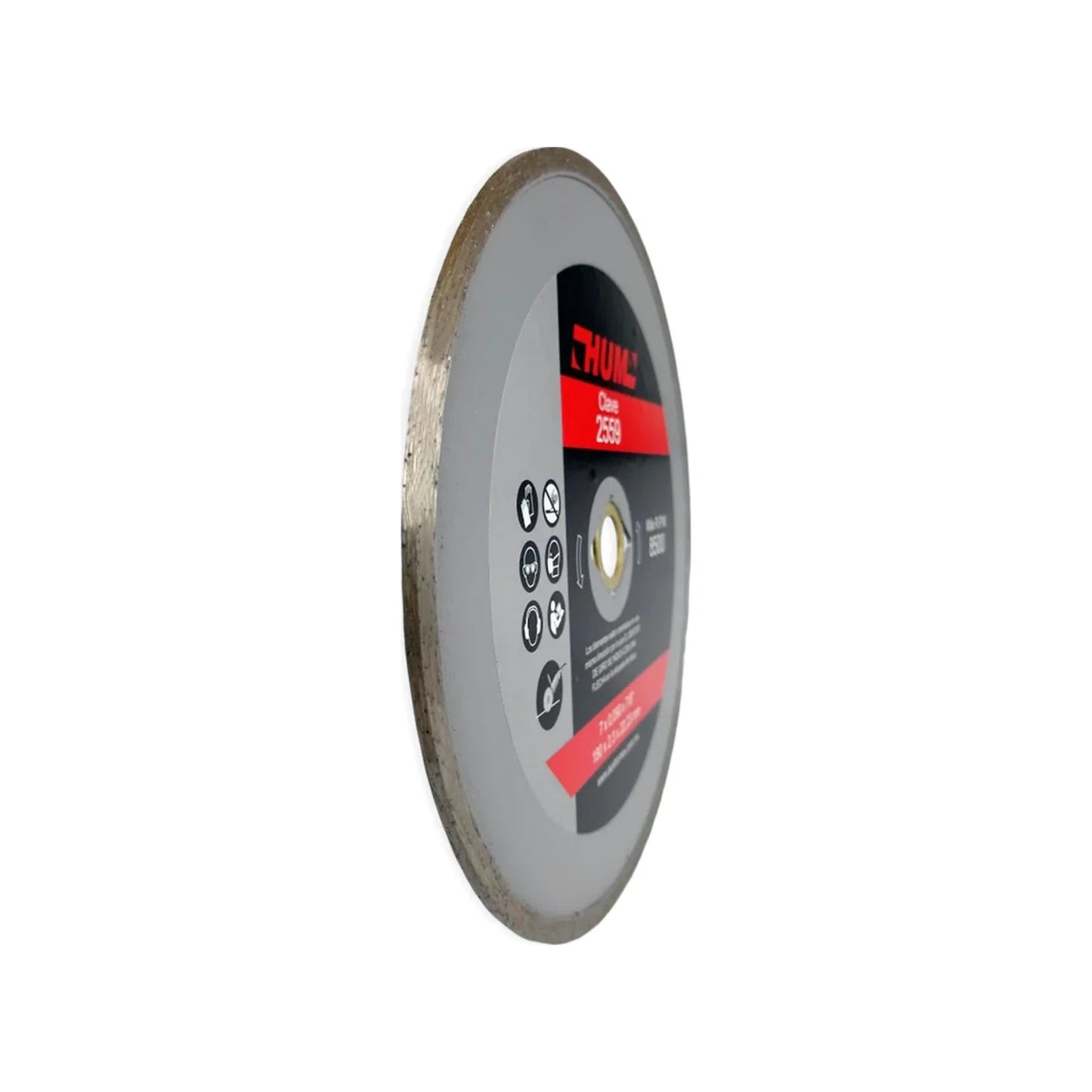 Disco 7" corona continua Austrodiam HUM 2559 diamantado
