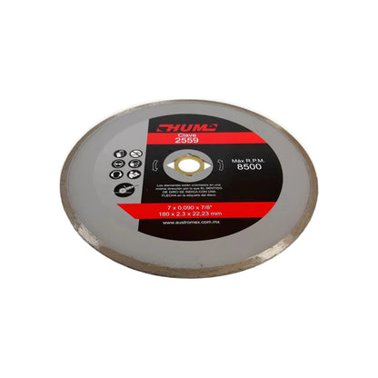 Disco 7" corona continua Austrodiam HUM 2559 diamantado