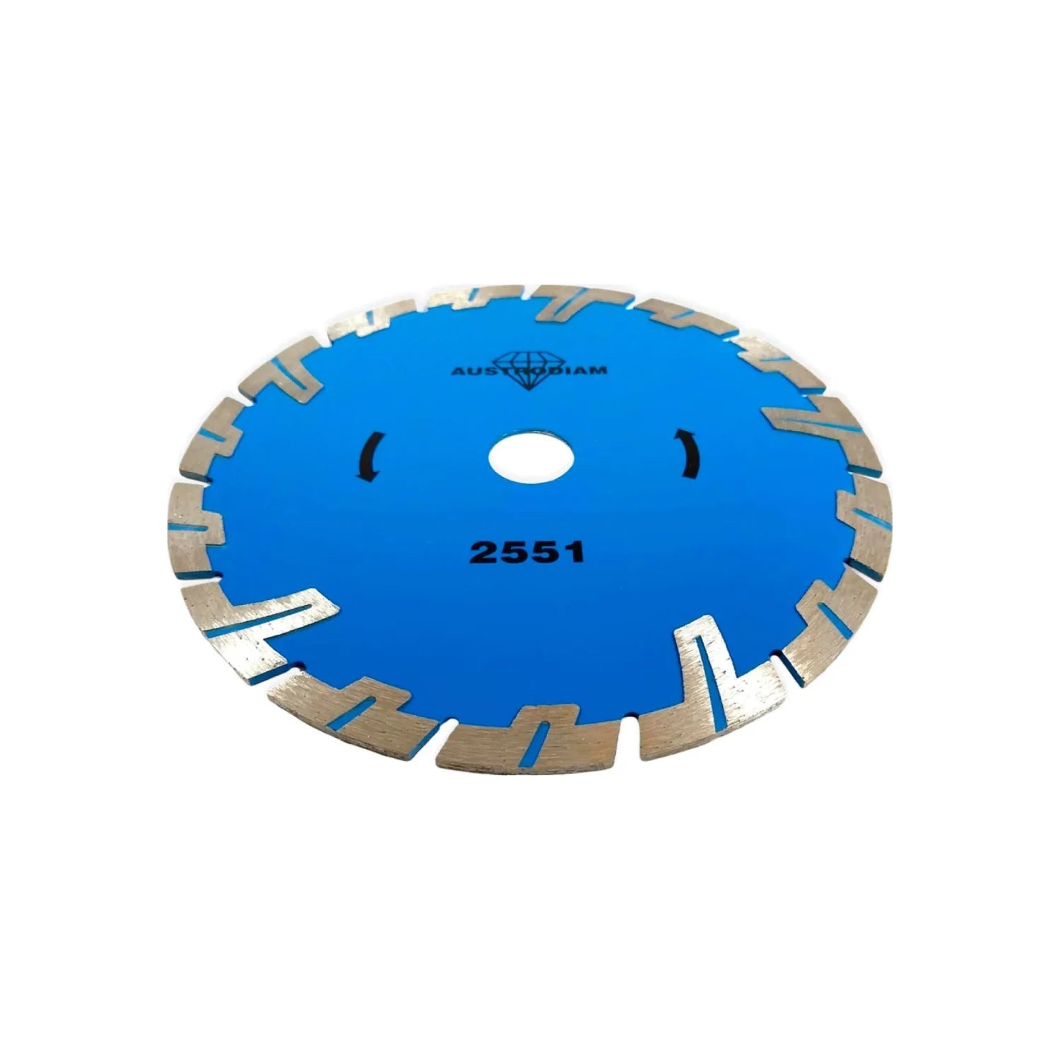 Disco diamantado segmentado azul Austrodiam 2551 para corte de materiales duros