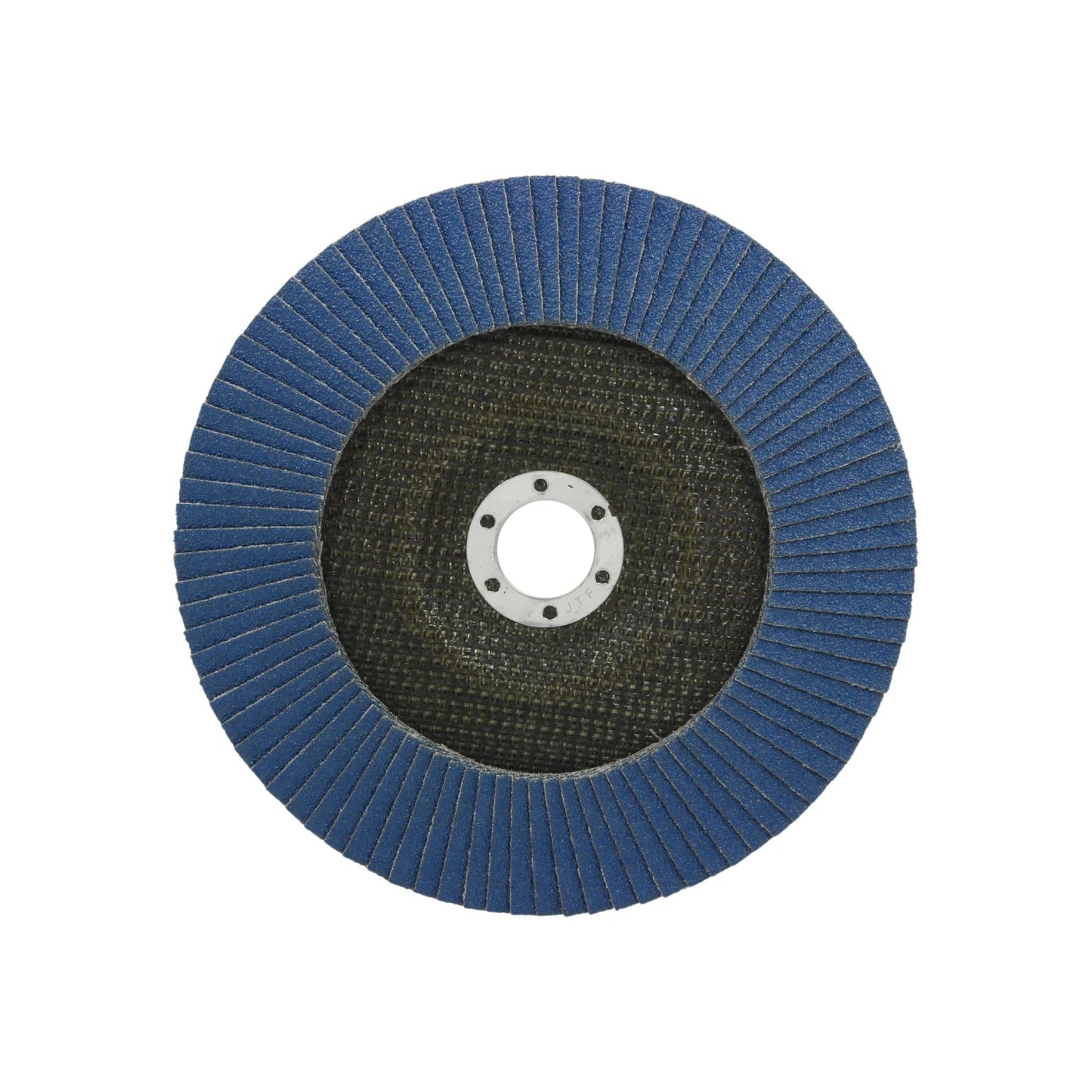 Disco laminado azul de 7 pulgadas grano 80 para desbaste y lijado de metales.
