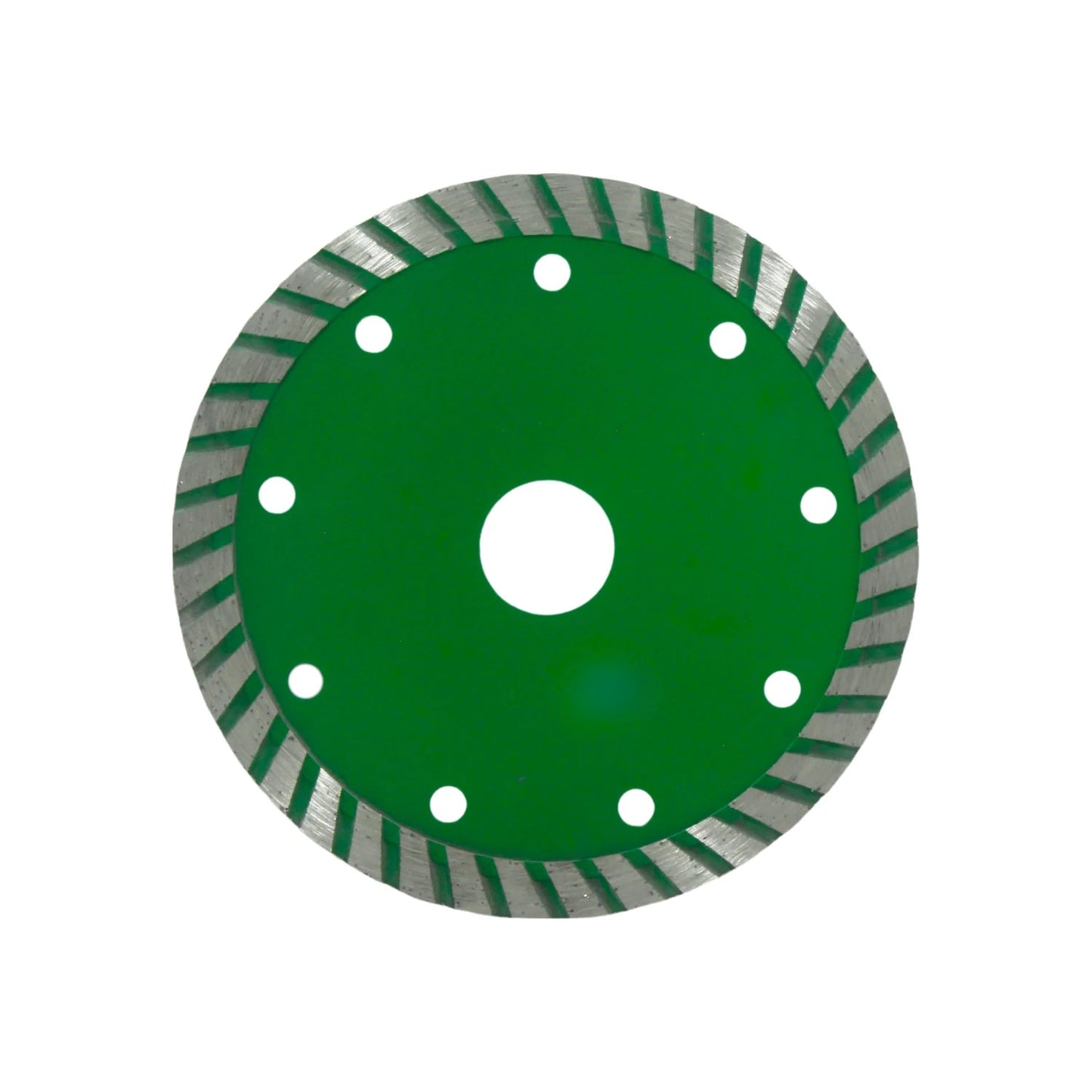 Disco de corte diamantado turbo verde 5in para granito, concreto y piedra