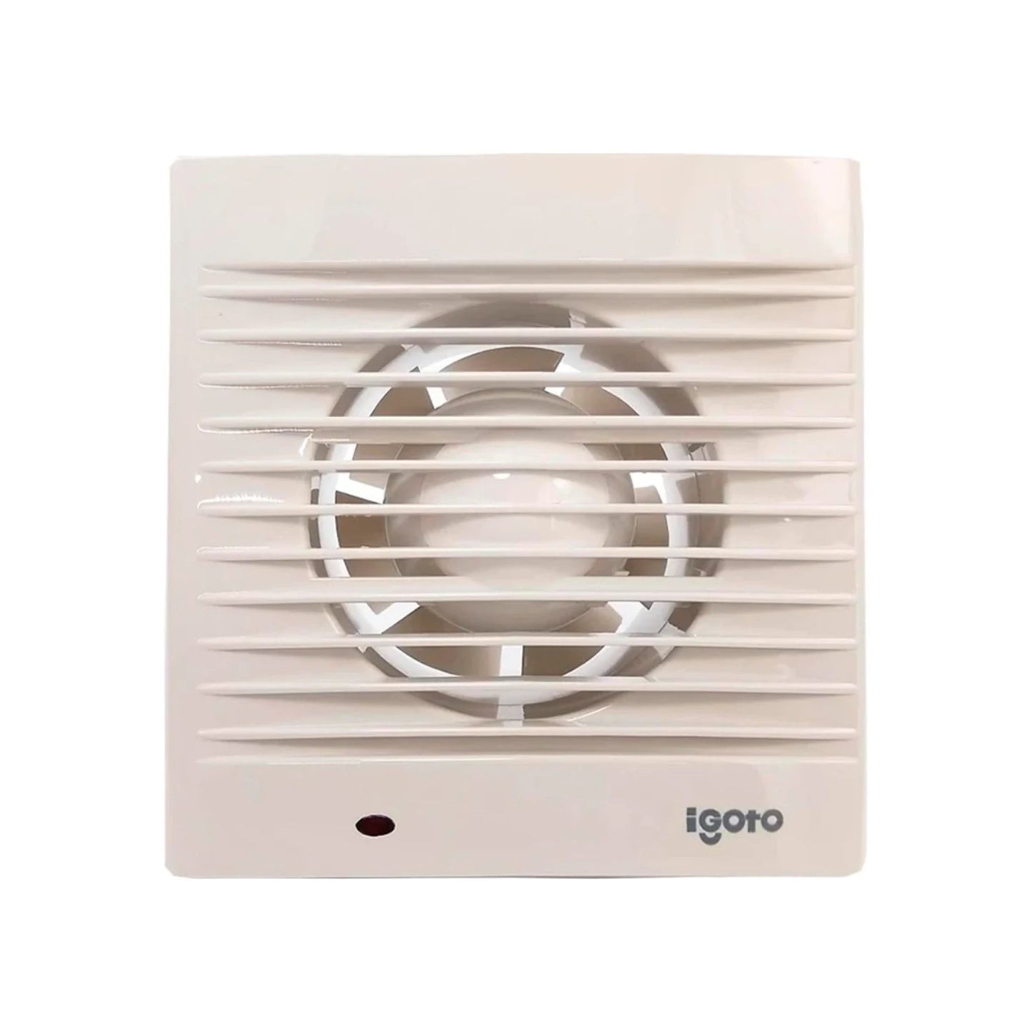 Extractor de aire Igoto de 4 pulgadas, color blanco crema, para ventilación de baño y cocina.