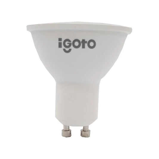 Reflector LED Igoto 7W GU10, luz fría, carcasa blanca para iluminación de interiores