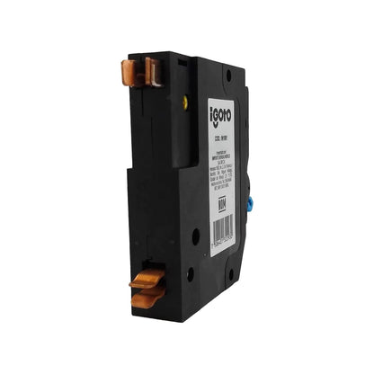 Breaker Igoto negro de 15 amperios, interruptor termomagnético con terminales de cobre