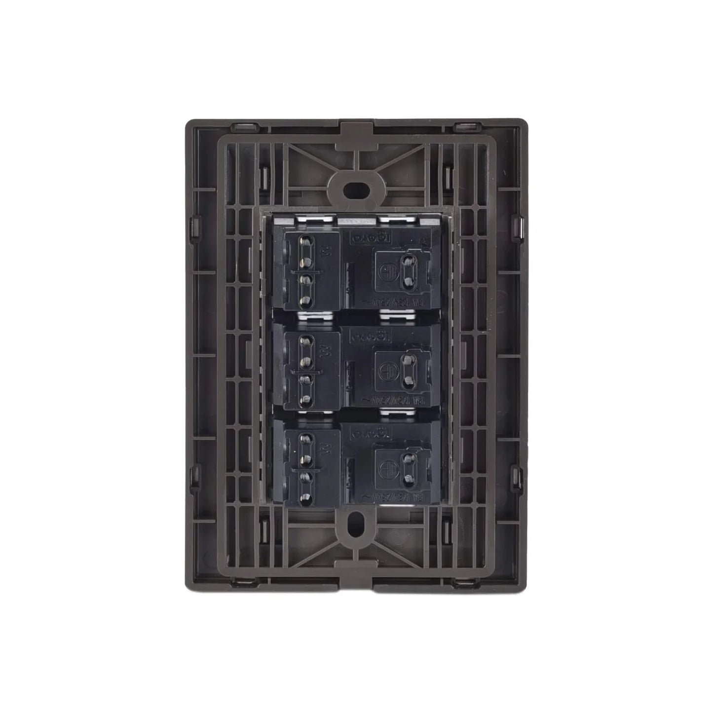 Placa 3 contactos inoxidable oxford Igoto INOX2004