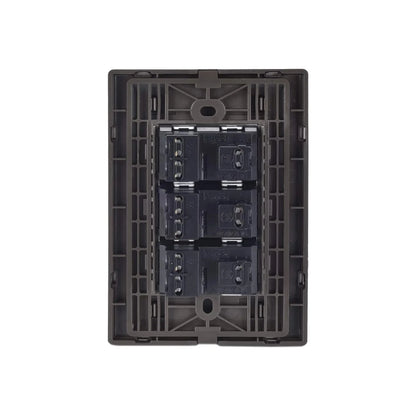 Placa 3 contactos inoxidable oxford Igoto INOX2004