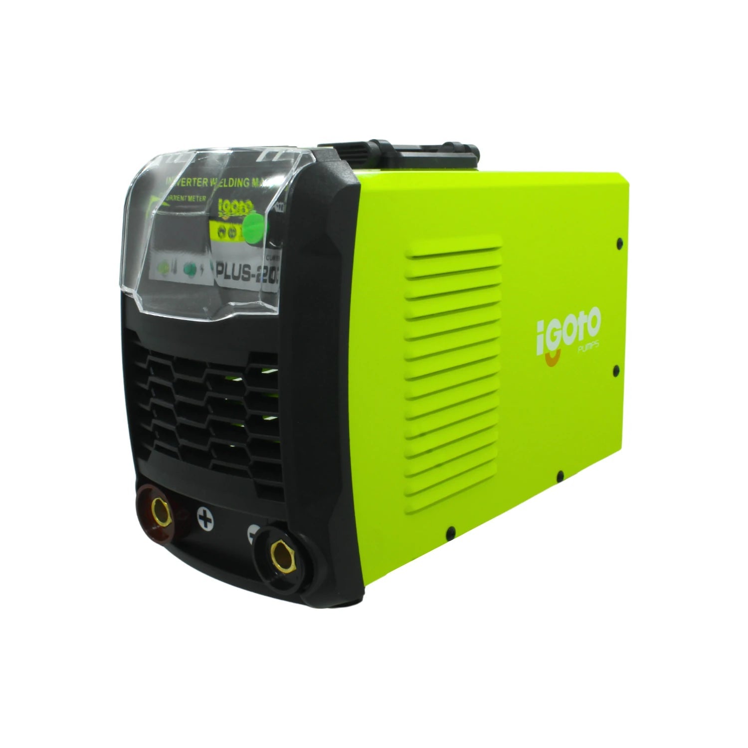 Soldadora inversora Igoto PLUS-120 verde con display digital, máquina de soldar electrodo.