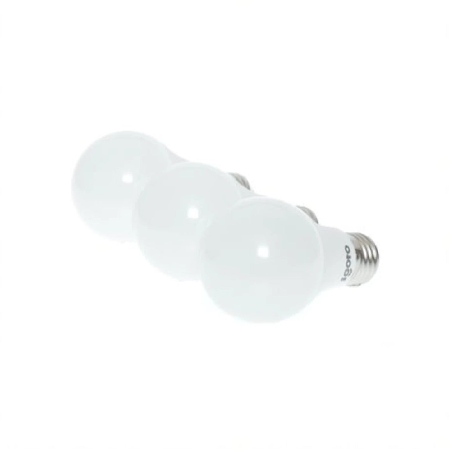 Pack 3 focos LED Igoto 12W luz cálida, bombillas blancas de bajo consumo para hogar