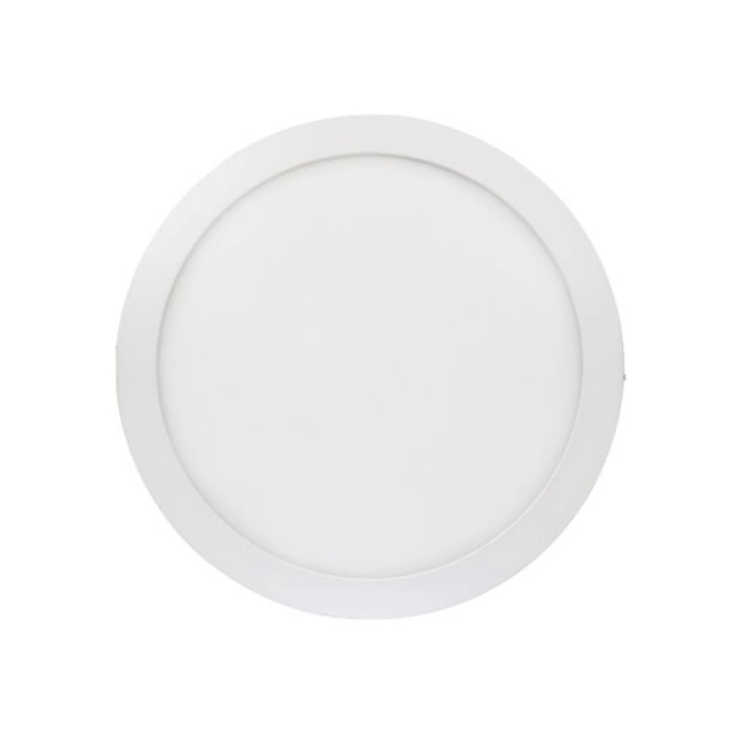 Lámpara panel LED redonda 9W blanca empotrable para techo o plafón