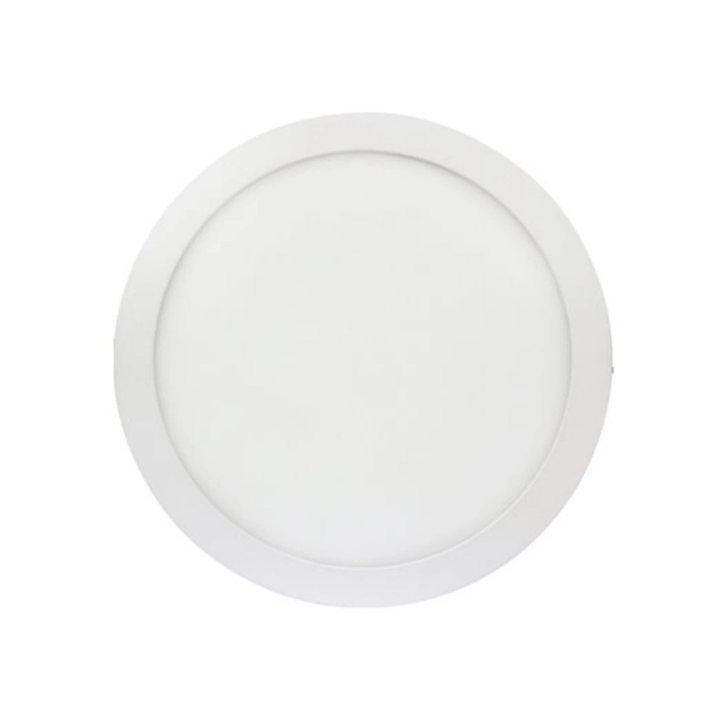 Lámpara panel LED redonda empotrable blanca para iluminación de techo, diseño moderno y discreto