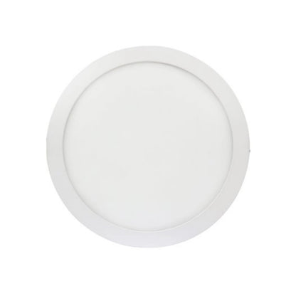 Lámpara panel LED redonda empotrable blanca para iluminación de techo, diseño moderno y discreto