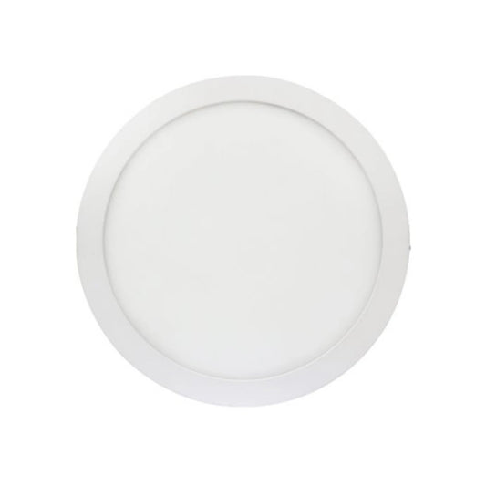 Lámpara panel LED redonda blanca 20W empotrable, luz cálida para techo moderno