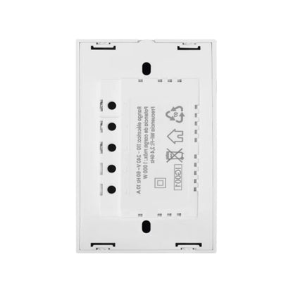 Panel trasero interruptor inteligente Wi-Fi blanco, conexiones eléctricas, potencia 1000W 110-390V.