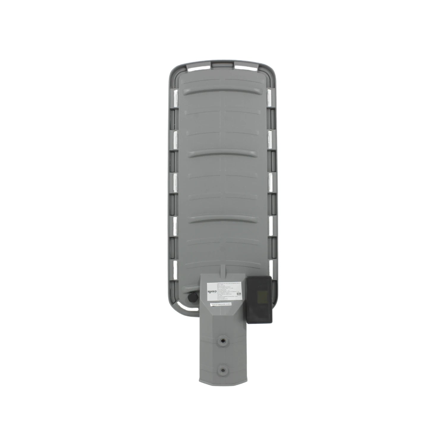 Reflector LED Igoto gris con fotocelda 100W para alumbrado exterior y eficiencia energética