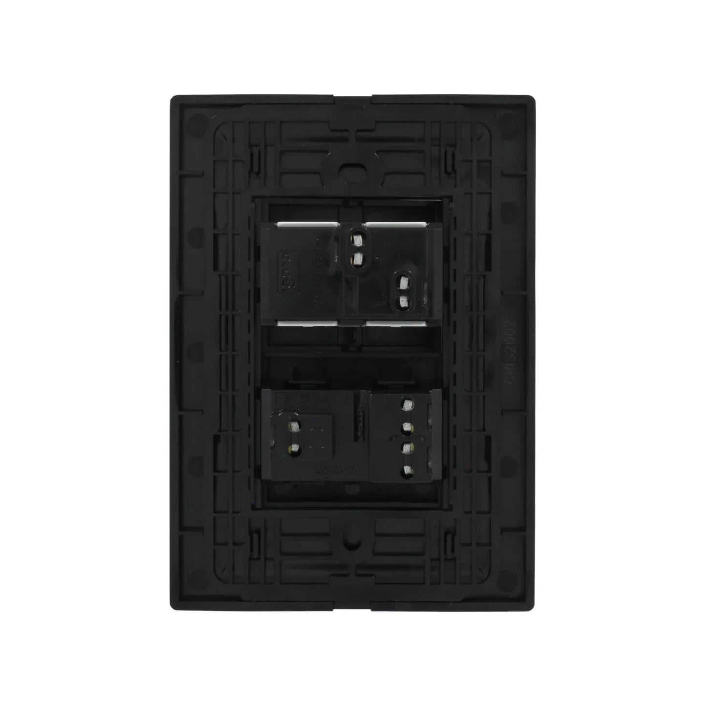 Bastidor de montaje trasero negro para módulos eléctricos Igoto CRIS2002