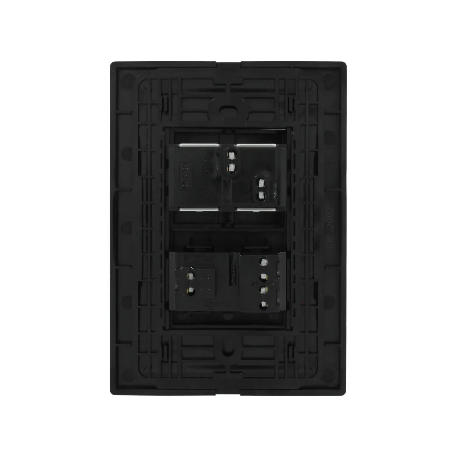 Bastidor de montaje trasero negro para módulos eléctricos Igoto CRIS2002