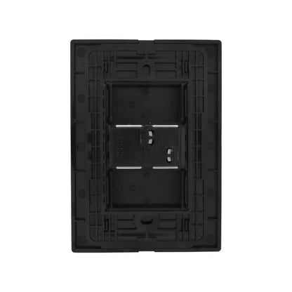 Placa trasera negra Igoto para mecanismo de botón de timbre, base de instalación eléctrica