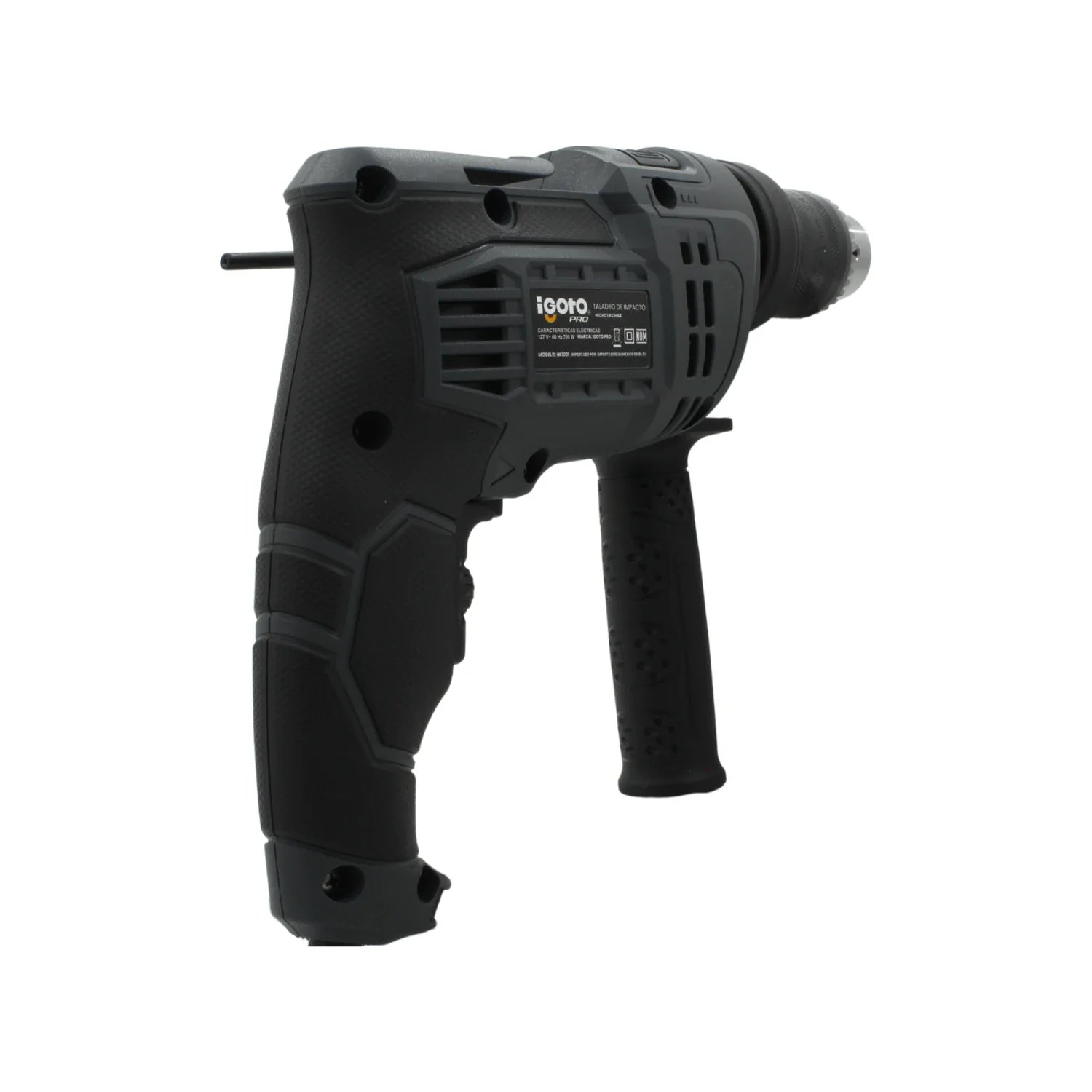 Rotomartillo de impacto Igoto PRO HE1001 negro 1/2 pulgada 700W profesional