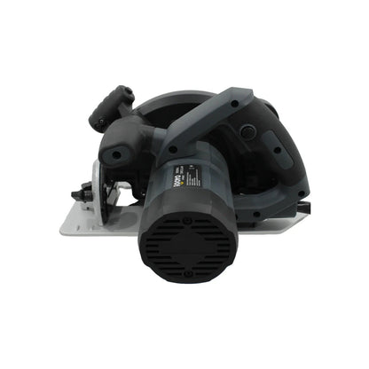 Sierra circular eléctrica Igoto PRO 7 1/2" 1500W gris/negra, potente herramienta para cortes de madera.