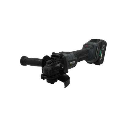 Esmeriladora inalámbrica Igoto BL PRO 20V con batería de litio 4.0Ah, negra para corte y desbaste.
