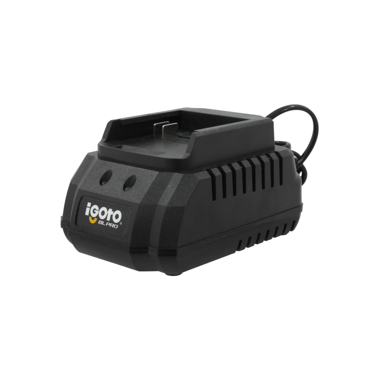 Cargador rápido de batería 20V Igoto BL PRO negro con indicador LED para herramientas inalámbricas