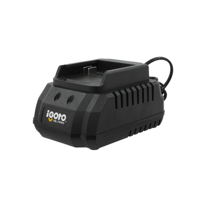 Cargador rápido de batería 20V Igoto BL PRO negro con indicador LED para herramientas inalámbricas