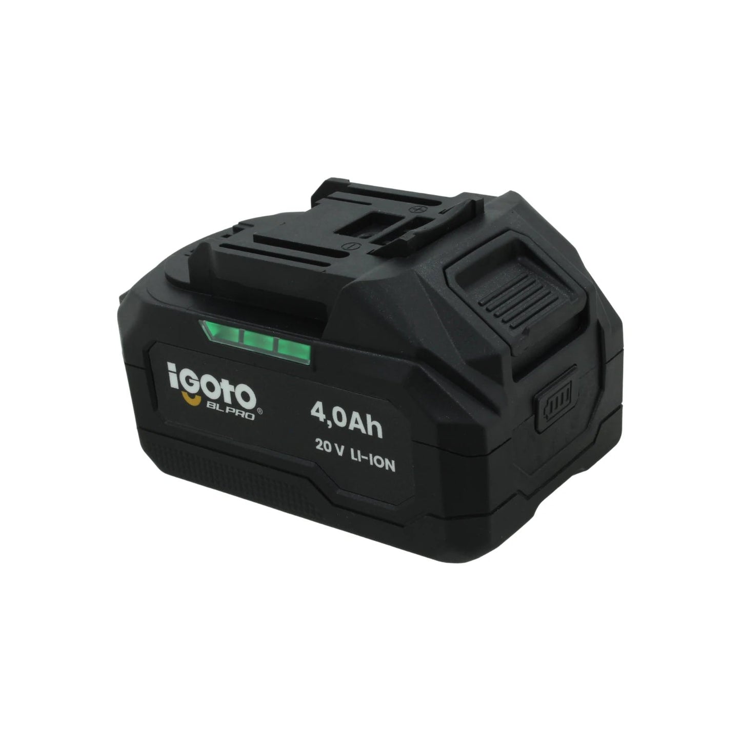 Batería Igoto BL PRO Li-ion 20V 4.0Ah para herramientas inalámbricas, negra con indicador LED