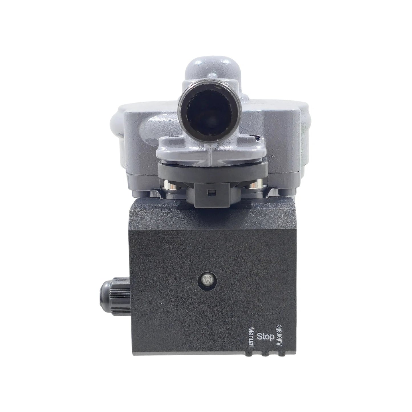 Presurizador de agua compacto gris y negro con selector manual/automático, bomba 1/6 HP para aumentar presión