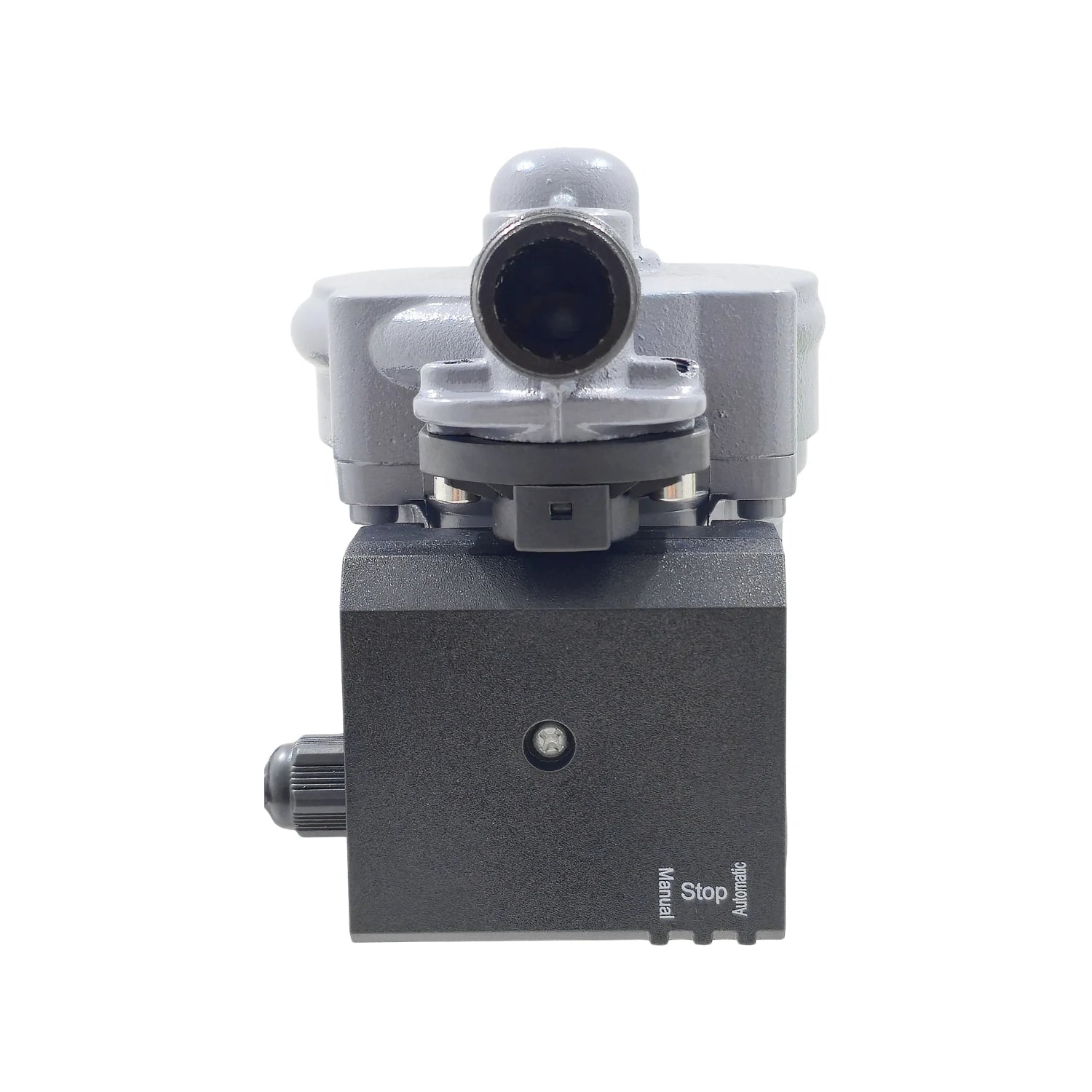 Presurizador de agua compacto gris y negro con selector manual/automático, bomba 1/6 HP para aumentar presión