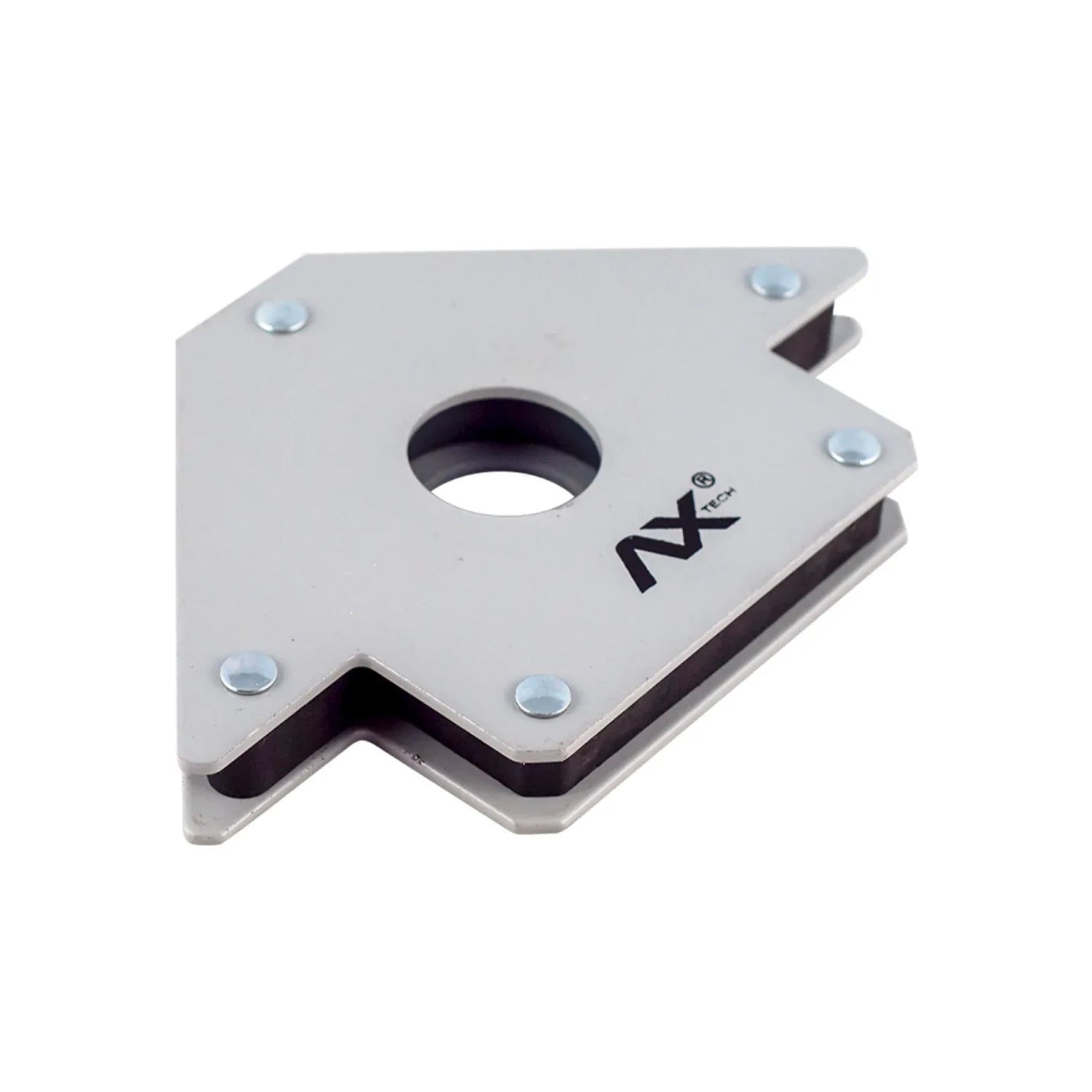Escuadra magnética Axtech gris de 22kg para soldar, sujeta piezas en ángulos 45/90/135, accesorio de soldadura
