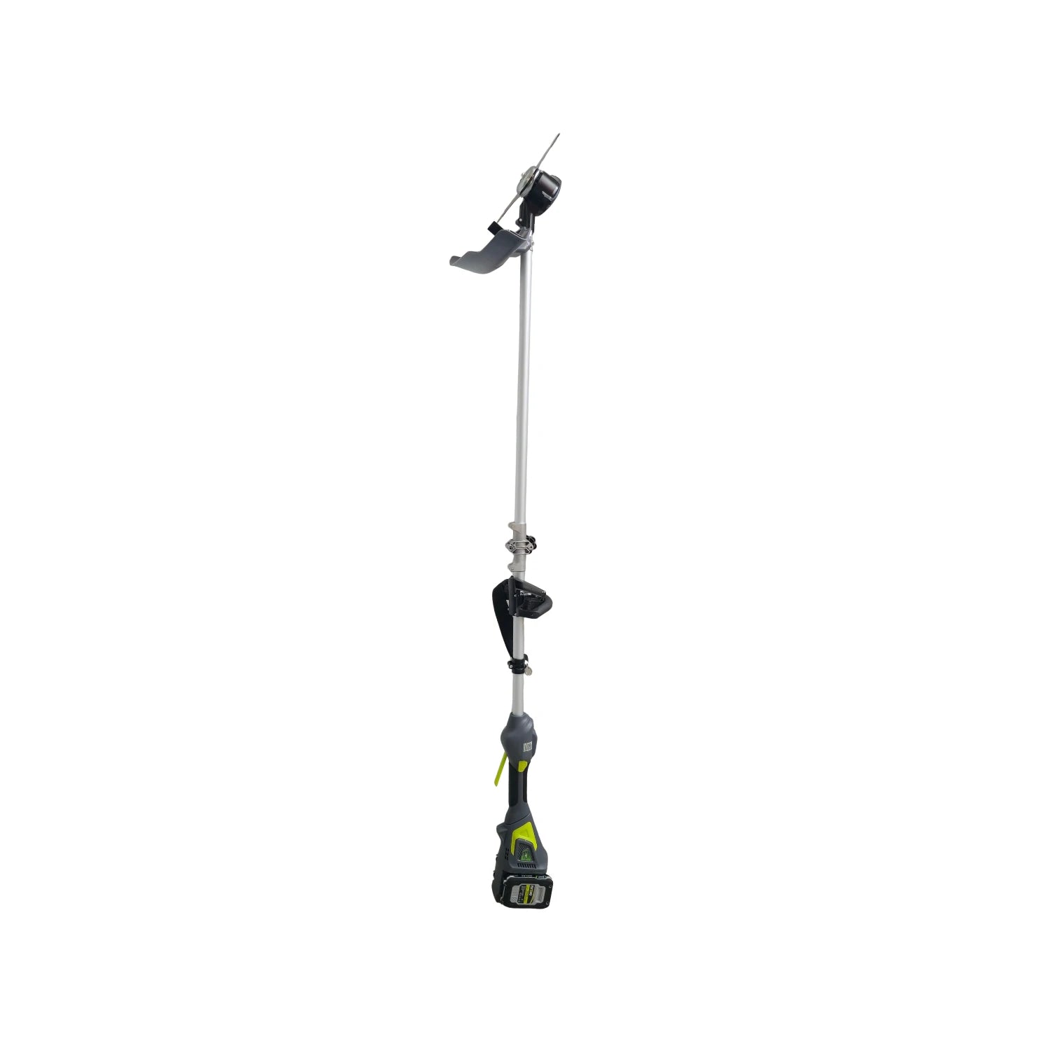 Desbrozadora inalámbrica Nitro 450W verde/negra con batería de litio y mango en D para poda de altura