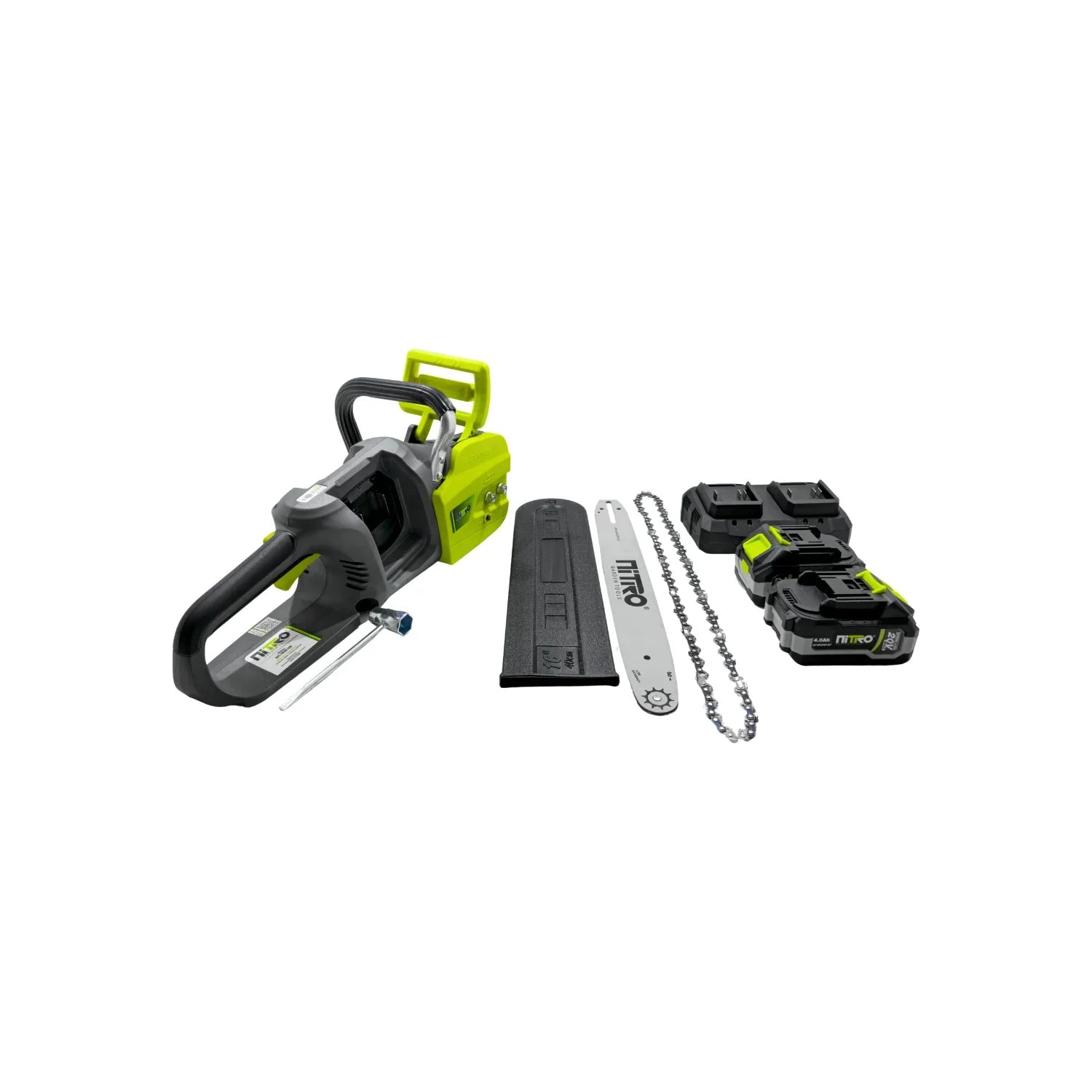 Motosierra inalámbrica 16" 1200 W 2 baterías Nitro NIT-MSB106