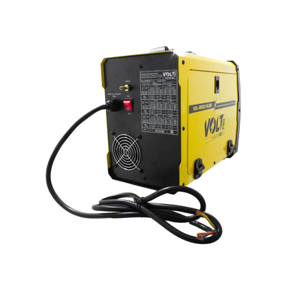 Soldadora inversora Volt MIG/MMA/TIG LIFT amarilla y negra VOL-MIG213LED, con cable de conexión