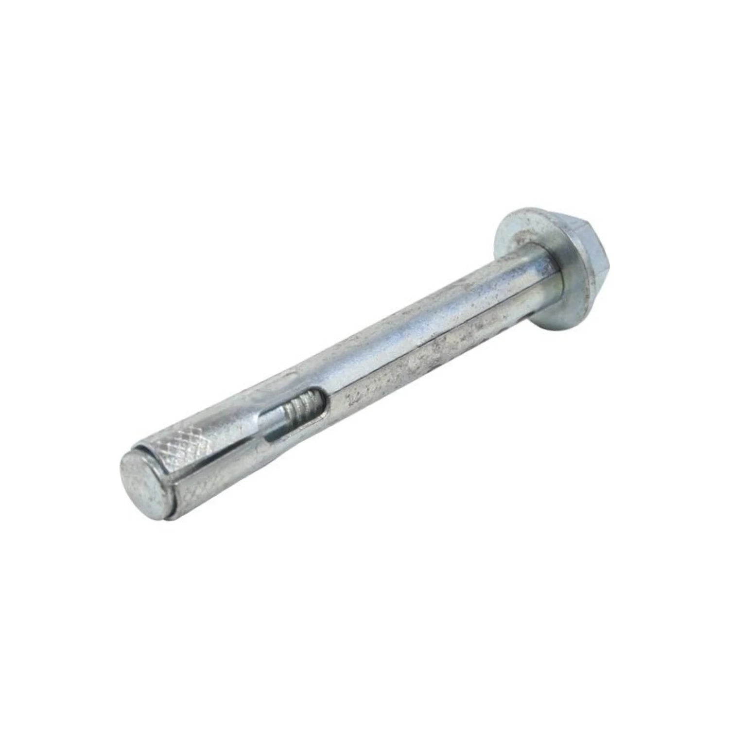 Taquete de expansión metálico 5/16" x 2 1/2" con tornillo hexagonal para concreto y mampostería.