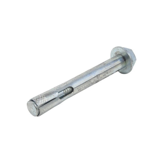 Taquete de expansión metálico 5/16" x 2 1/2" con tornillo hexagonal para concreto y mampostería.