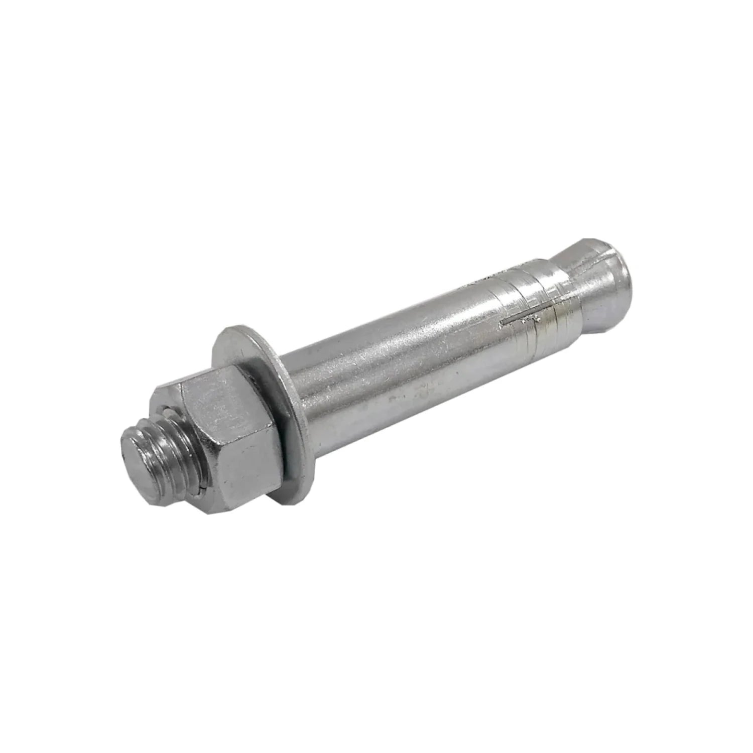 Taquete de expansión metálico 1/2" x 3 1/2" para concreto, anclaje de cuña con tuerca y arandela