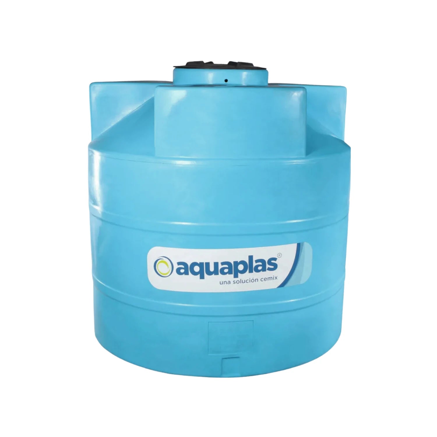 Cisterna Aquaplas azul de 2500 litros para almacenamiento de agua potable