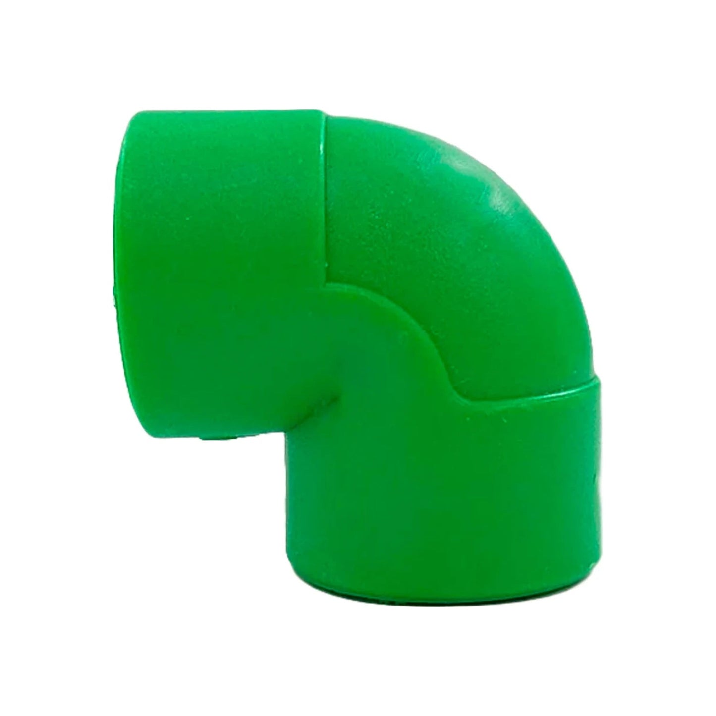 Codo PPR 90 grados verde 25mm (3/4") para tuberías de agua caliente y fría
