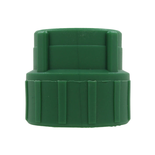 Conector PPR hembra 1 pulgada de plástico verde para sistemas de tuberías de agua a presión