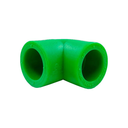 Codo PPR verde Hakan 90 grados 20mm (1/2) para instalaciones hidráulicas PN25
