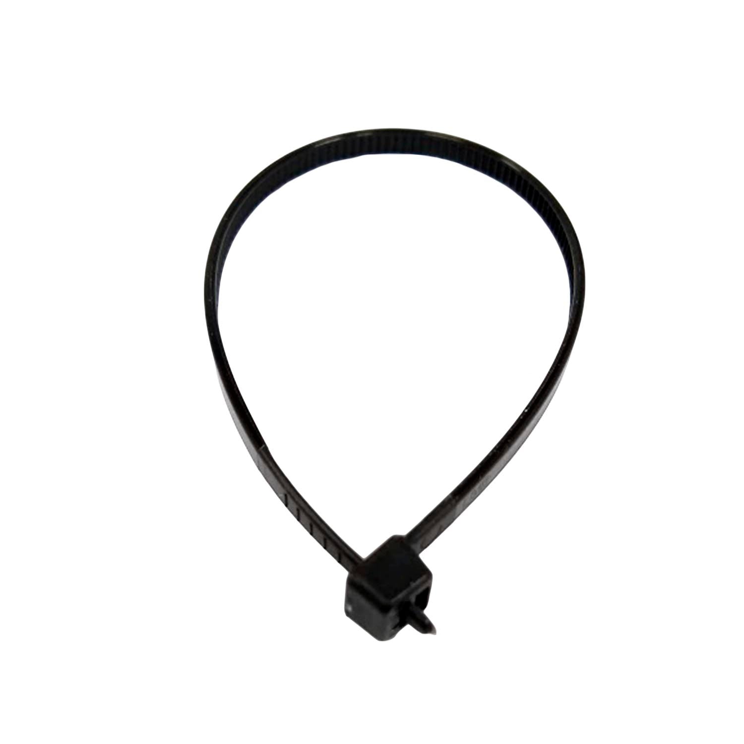 Cincho de plástico negro para sujeción de cables y organización