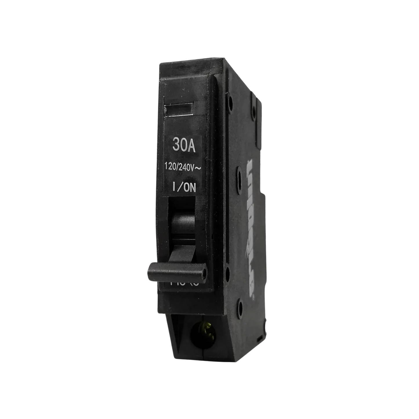 Breaker termomagnético Fulgore negro 30A 120/240V, interruptor de protección eléctrica.