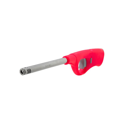 Encendedor largo utilitario rojo y metálico para estufas, cocina y parrillas