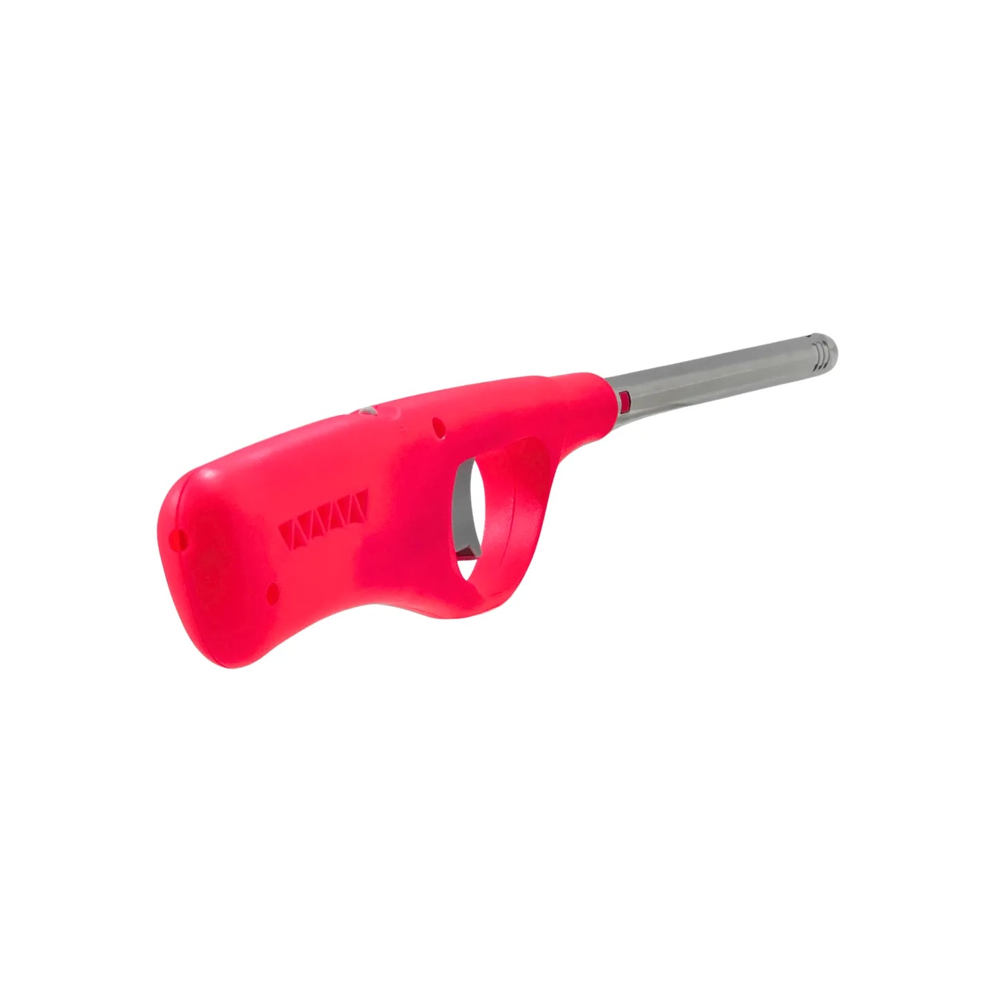 Encendedor de estufa de gas color fucsia, largo con punta metálica para cocina. Multiusos.