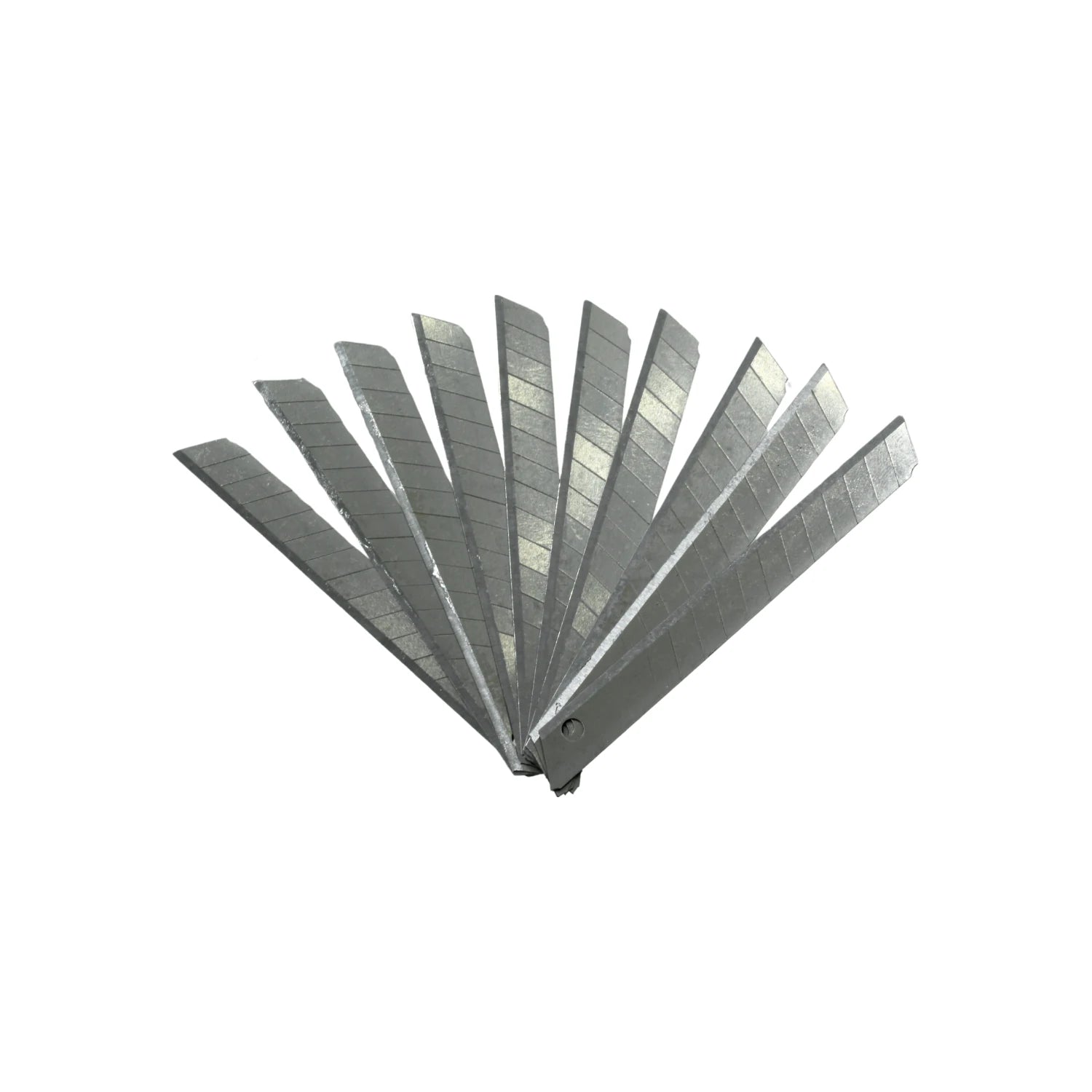 Cuchillas de repuesto segmentadas para cúter chico, metálicas de acero, set de navajas afiladas