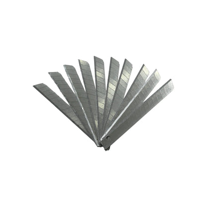 Cuchillas de repuesto segmentadas para cúter chico, metálicas de acero, set de navajas afiladas