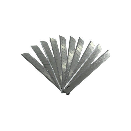 Cuchillas de repuesto segmentadas para cúter chico, metálicas de acero, set de navajas afiladas