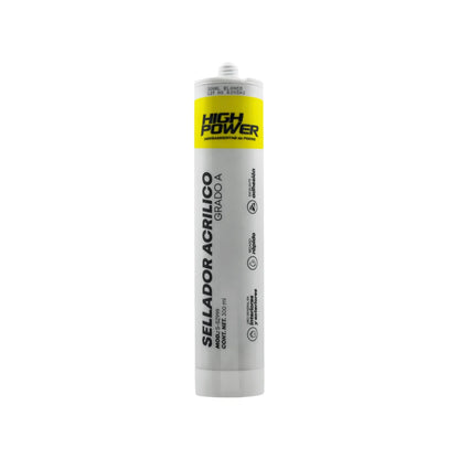 Sellador acrílico blanco 300 ml grado A High Power S-Z999