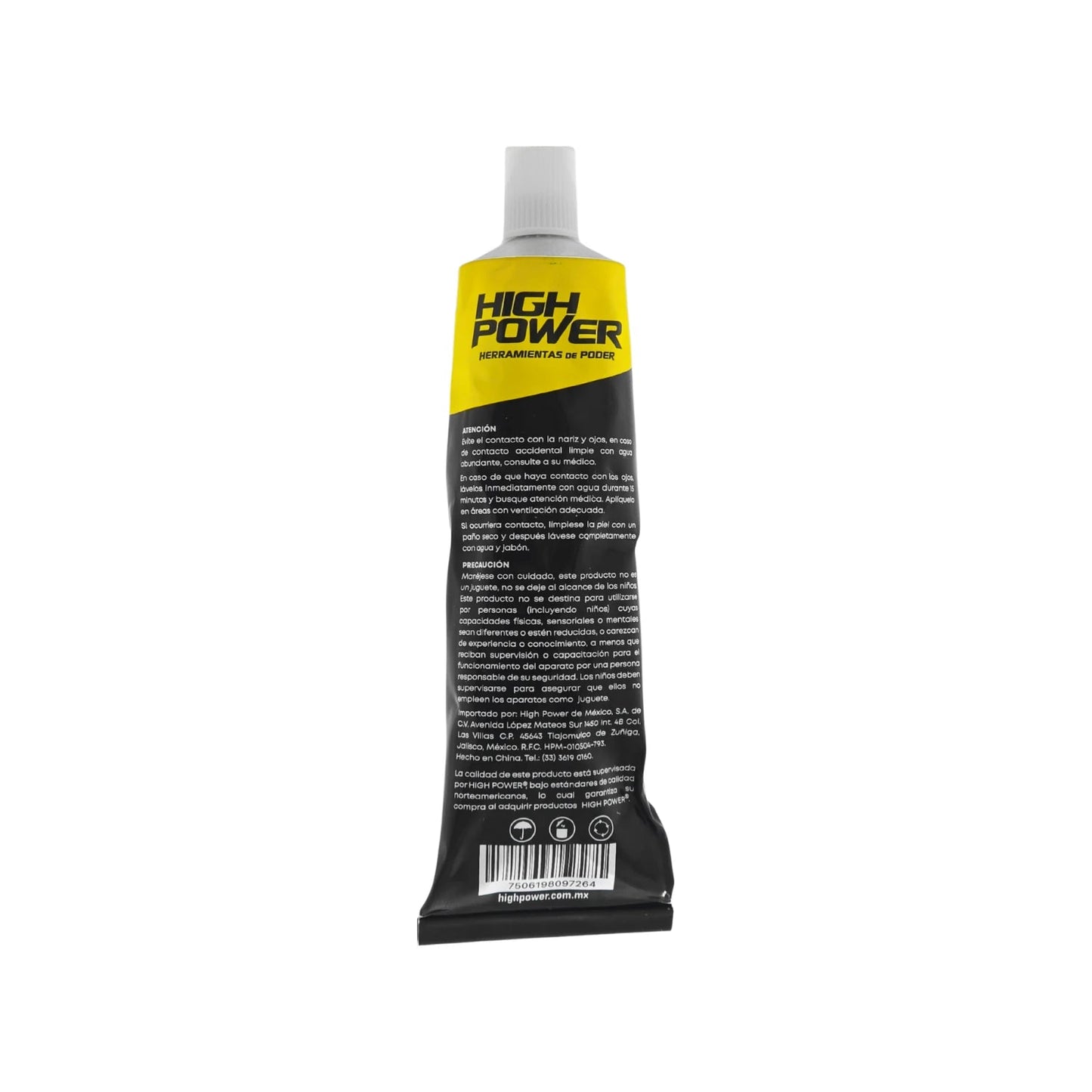 Silicón negro High Power 70g para uso general, sellador elástico multiusos para ferretería